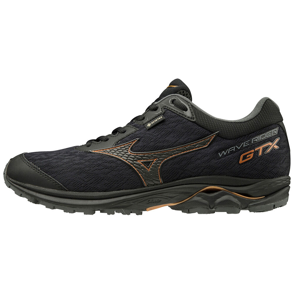 Mizuno Men's WAVE RIDER GTX Trail Running Shoes Black (J1GC187910-WSO)